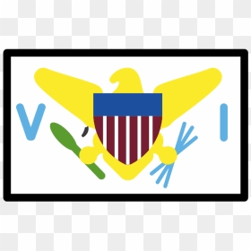 Virgin Islands Flag Emoji Clipart - Emblem, HD Png Download - american flag emoji png