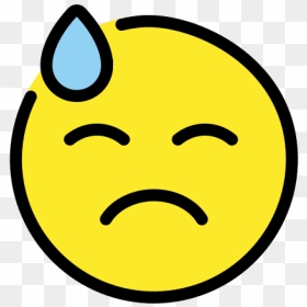 Smiley, HD Png Download - sweat emoji png