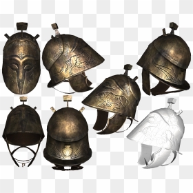 Helmet Type E - Roman Italo Corinthian Helmet, HD Png Download - skyrim helmet png