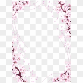Glitter Frame Png , Png Download - Frame Cherry Blossom Border, Transparent Png - glitter frame png