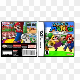 Super Mario 64 Ds Box Cover - Super Mario 64 Ds Cover, HD Png Download - super mario 64 png
