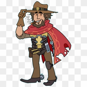 Mccree's Ultimate Dance Gif, HD Png Download - overwatch mccree png