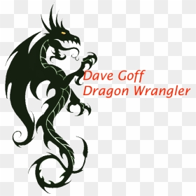 Green Dragon Design Logo With Text- Dave Goff, Dragon - Tattoo, HD Png Download - green dragon png