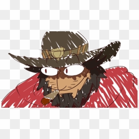 High Noon Mccree Vector - Its High Noon Gif, HD Png Download - overwatch mccree png