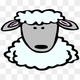 Transparent Sheep Head Png - Sheep Face Clipart, Png Download - animal head png