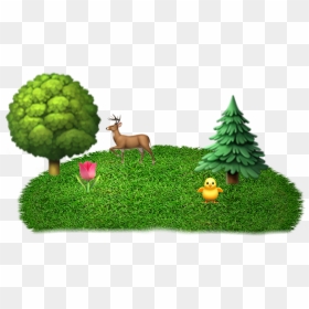 Emoji Forest Sticker  used - Forest Emoji, HD Png Download - tree emoji png