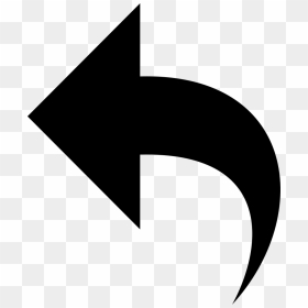 - Icon Undo , Png Download - Left Turn Arrow Png, Transparent Png - curvy arrow png