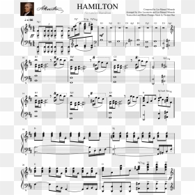 Sheet Music , Png Download - Alexander Hamilton Piano Sheet Music, Transparent Png - alexander hamilton png