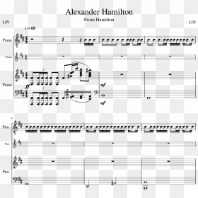 Alexander Hamilton Sheet Music Composed By Lin 1 Of - Alexander Hamilton A Cappella Sheet Music, HD Png Download - alexander hamilton png