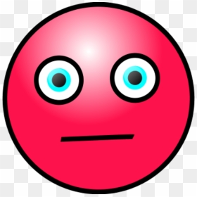 Emoticons Worried Face Vector Clip Art Ca75nr Clipart - Red Worried Face, HD Png Download - worried emoji png
