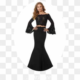 Black Bell Sleeve Prom Dress , Png Download - Mori Lee 42022, Transparent Png - prom dress png