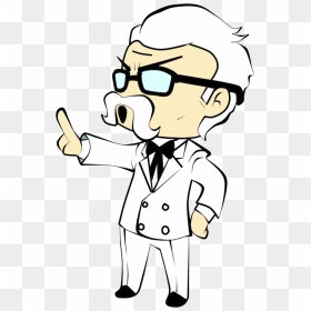 Chibi Colonel Sanders By Gushagashakun - Dividing Fractions Anchor Chart, HD Png Download - colonel sanders png