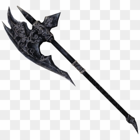 Ideas Download Battle Axe Png Pic - Fantasy Two Handed Axe, Transparent Png - skyrim helmet png