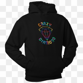 Crazy Diamond ~ Unisex Fleece Pullover Hoodie ~ Black - Coronavirus Shirts, HD Png Download - crazy diamond png