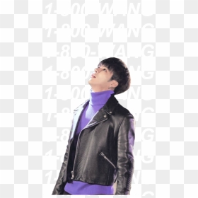 Got7 Jackson Wang Transparent   like Or Reblog If U - Leather Jacket, HD Png Download - got7 mark png