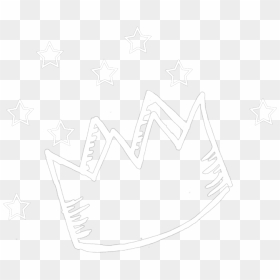 Ftestickers Crown Doodle Doodleart White Cute - Gold, HD Png Download - crown doodle png