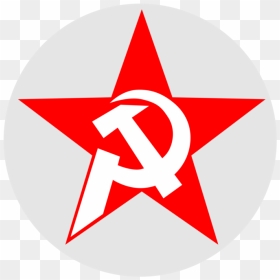 Triangle,area,symbol - Hammer Sickle Vector, HD Png Download - communist flag png