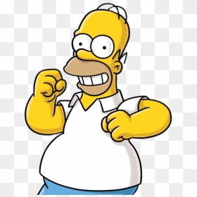 Homer Simpson Happy Transparent Png - Homer Simpson Png, Png Download - simpsons donut png