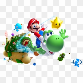 Transparent Sonic Background Png - Super Mario Galaxy Render, Png Download - super mario 64 png