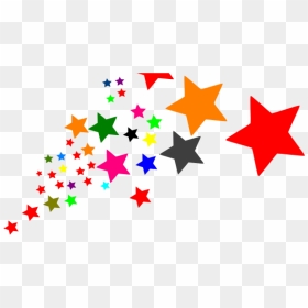 Transparent Stars Clipart Png - Colorful Stars Clipart, Png Download - falling stars png