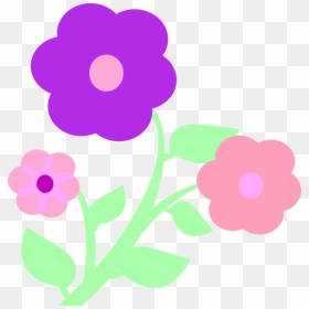 Pastel Flowers Clip Art - Pastel Flowers Clipart, HD Png Download - flower clip art png