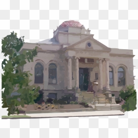 Carnegie Library Building - Library Buildings, HD Png Download - building vector png