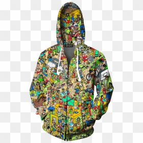 Overwatch Merch Dva Hoodie, HD Png Download - where's waldo png