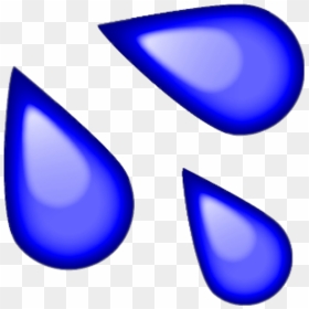 #blue #water #sweat #emoji #blueemoji #bluemojis - Water Drops Emoji Png, Transparent Png - sweat emoji png