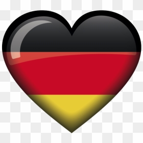 Emoji German Flag Heart, HD Png Download - american flag emoji png