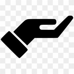Hand Streched Palm - Dollar In Hand Png, Transparent Png - hand palm png