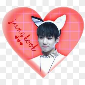 Jungkook Red Heart Love Icon Overlay Sticker Tumblr - Jungkook, HD Png Download - red heart icon png