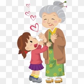 Kids Showing Respect To Elders Png - Young And Old Clipart, Transparent Png - respect png