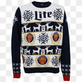 Miller Lite Christmas Sweater 2018, HD Png Download - miller lite png