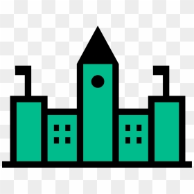 Vector Illustration Of Government Building Symbol - Clip Art, HD Png Download - building vector png