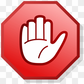 Hand Stop Sign Cartoon, HD Png Download - got7 mark png