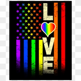 #american #flag #rainbow #human #pride #lesbian #equal - Gay Pride, HD Png Download - american flag emoji png
