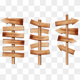 Post Sign- Wood - Portable Network Graphics, HD Png Download - wood post png
