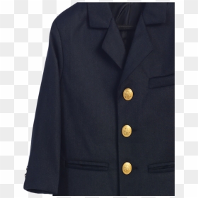 Boys Navy Blue Blazer With Gold Buttons, HD Png Download - gold button png