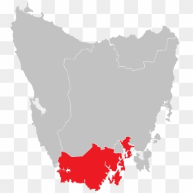 Australian Electoral Division Of Franklin, 2016 - Map Of Tasmania, HD Png Download - franklin png