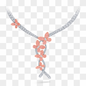 Pink Diamond Necklace Graff, HD Png Download - pink diamonds png