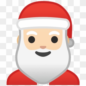 Santa Claus Emoji Clipart - Christmas Santa Emoji Png, Transparent Png - santa emoji png