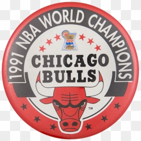 1991 Nba World Champions Chicago Button Museum - Chicago Bulls, HD Png Download - nba finals png