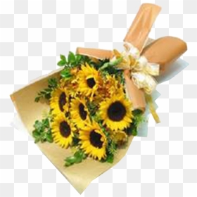 Ramo 12 Girasoles - Sunflower Bouquet, HD Png Download - girasoles png