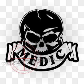 Medic Decal Skull - Portable Network Graphics, HD Png Download - browning logo png