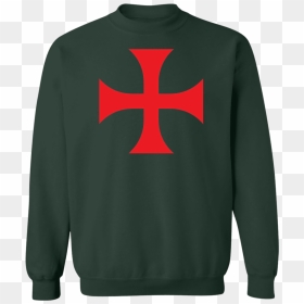 Knights Templar Cross Sweaters - Sweater, HD Png Download - templar cross png
