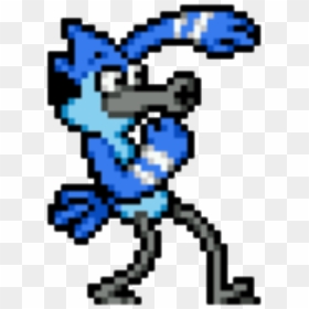 Mordecai Pixel Art , Png Download - Mordecai And Rigby Pixel Art, Transparent Png - mordecai png