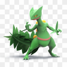 Sceptile Smashified Transparent , Png Download - Charizard Pikachu Super Smash Bros, Png Download - sceptile png