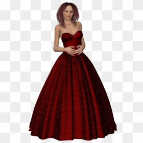 Woman In Dress Png, Transparent Png - prom dress png