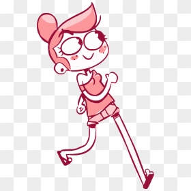 Cartoon Walking Girl Picture Png - Girl Walking Clipart, Transparent Png - girl walking png
