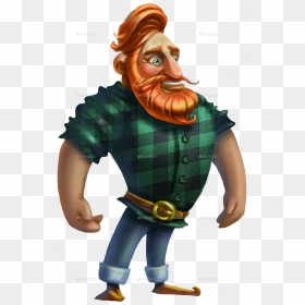 Man With Red Beard Zip/man With Red Beard - Animated Bearded Man Png, Transparent Png - red beard png
